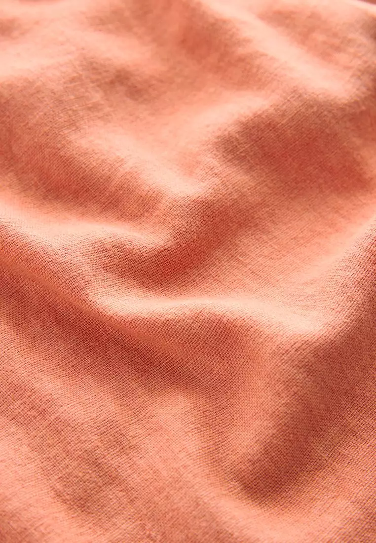 Linen Blend Pocket Top