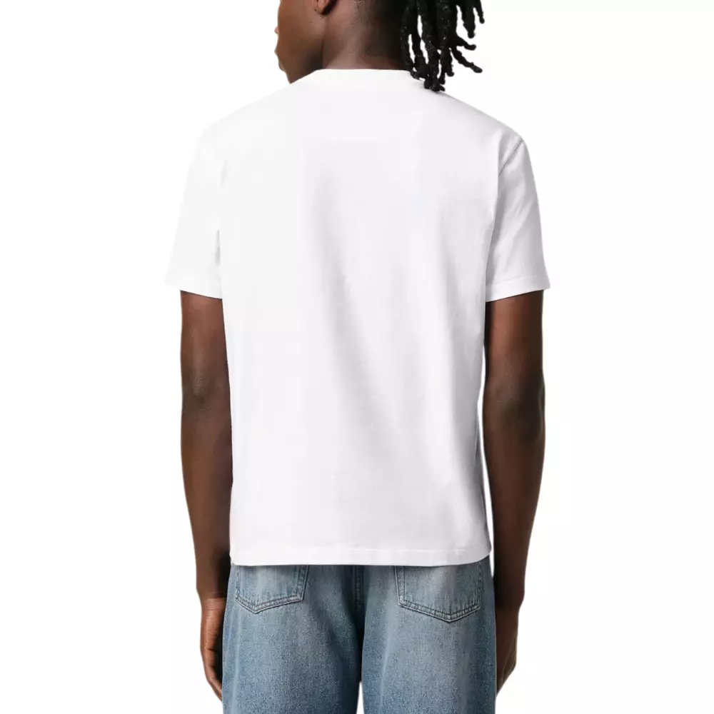 Red Ami De Coeur Organic Cotton Jersey Classic Fit T-Shirt White