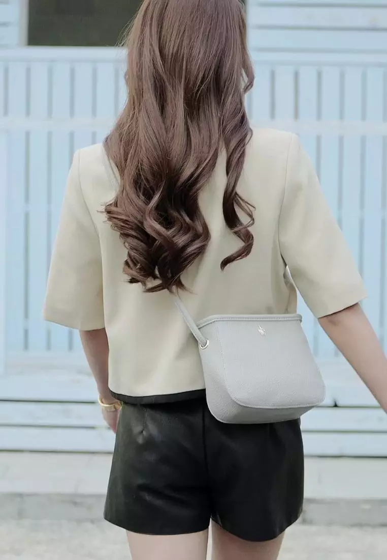 2-In-1 Sling Bag & Zipper Pouch - Grey