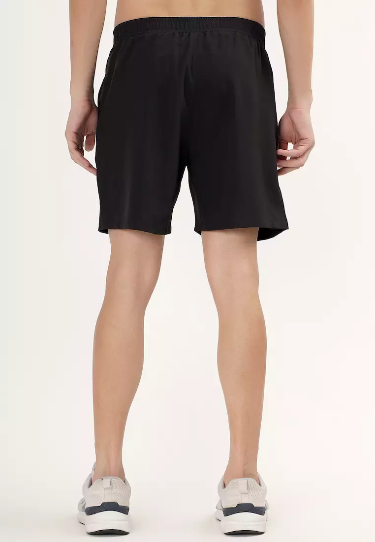 Mens Black Activewear Short With Pocket, Training, Workout, Sportswear