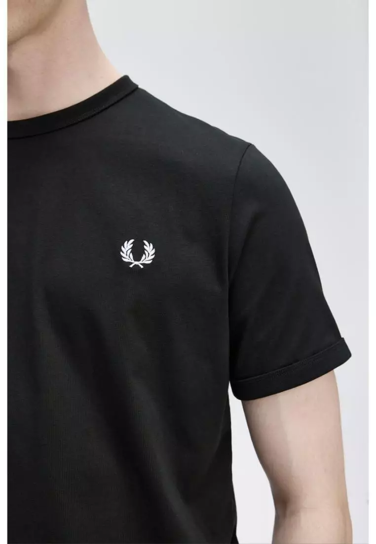 Fred Perry M3519 Ringer T-Shirt (Black)