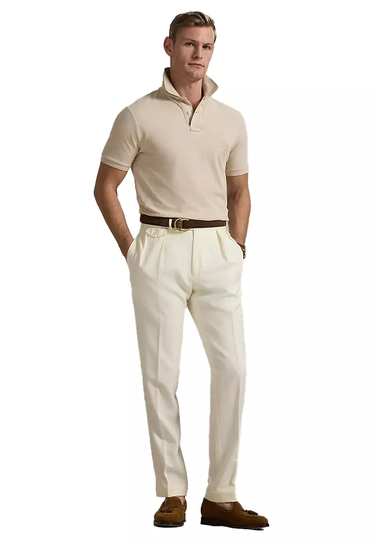 Custom Slim Fit Big Pony Mesh Polo Shirt