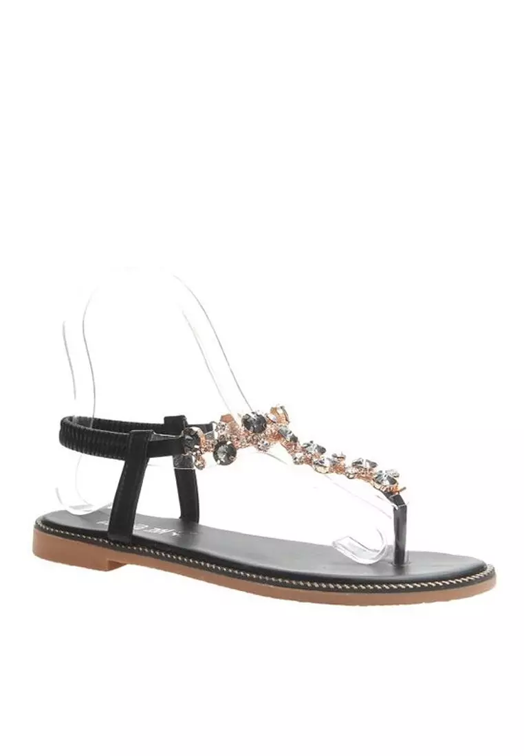 Buy Twenty Eight Shoes VANSA Rhinestones Flat Sandals VSW S1223