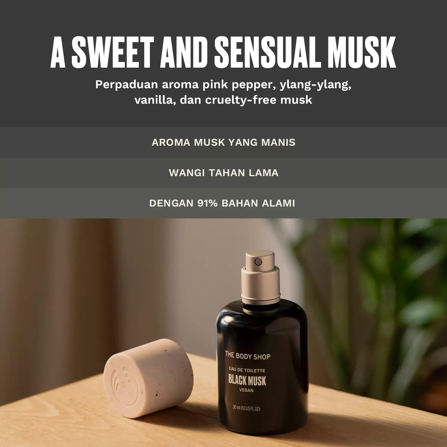 Jual The Body Shop Black Musk Edt 30Ml Original 2024 ZALORA