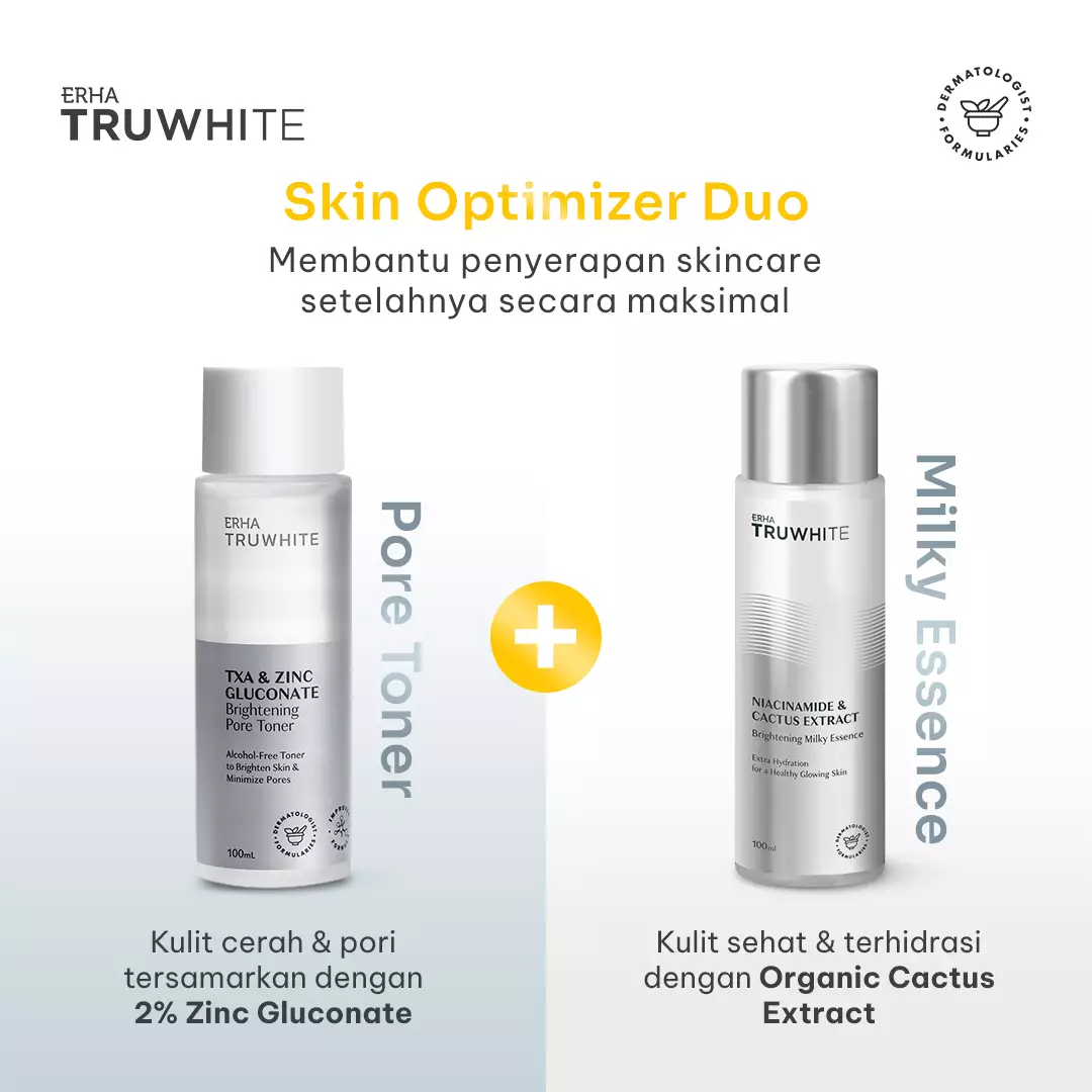 ERHA Truwhite Brightening Milky Essence 100ml - Essence Pencerah Wajah