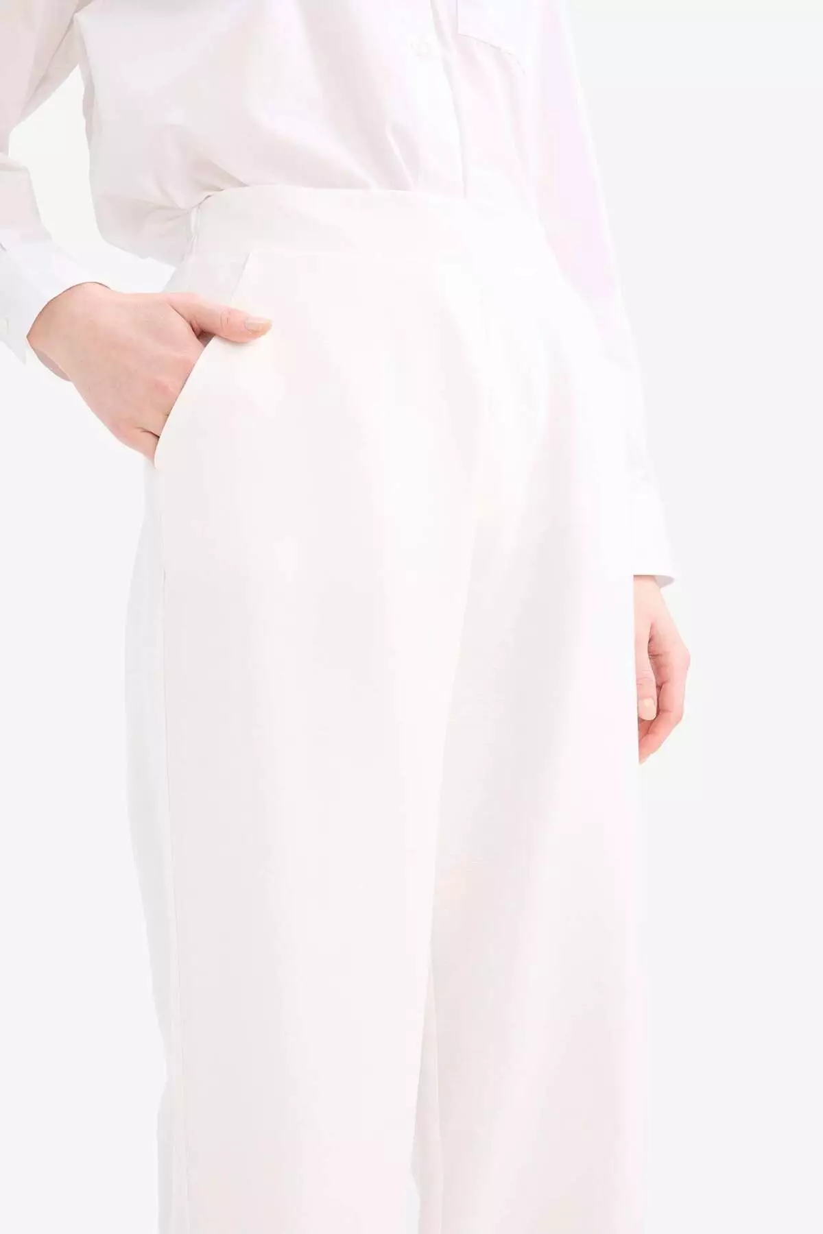 Wide Leg Basic Plain Wide Leg Palazzo Pants E7979Ax25Sm