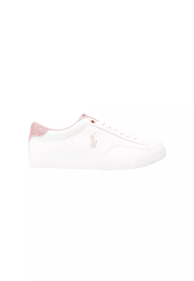 Discount on Polo Ralph Lauren  shoes - SKU: Theron V- White & Pink