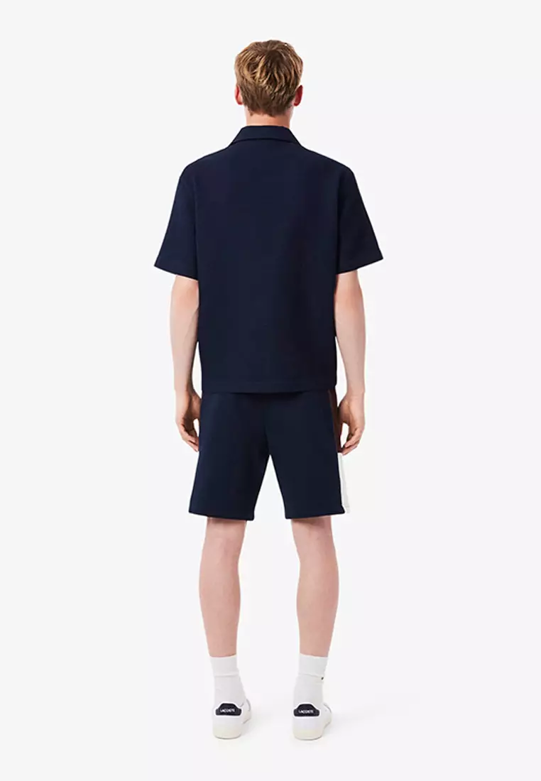 Colour-Block Fleece Shorts