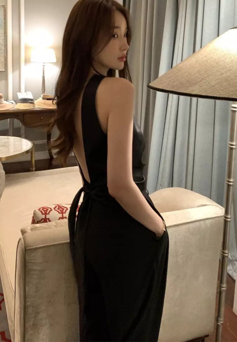 2024 Summer New French Style Minimalist Fashion Sleeveless Women's Top CA24061109BK