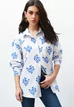 ★★ ★★ Regula fit poplin floral shirt T12F0W Buy Trendyol Floral Shirt 2025 Online | ZALORA
