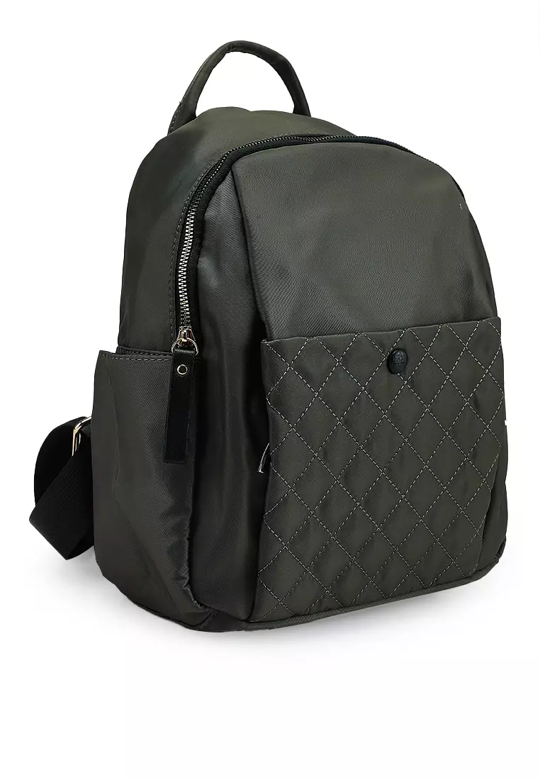 Quilted Nylon Backpack