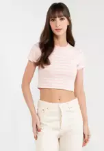 Cody Stripe Porcelain/True Pink