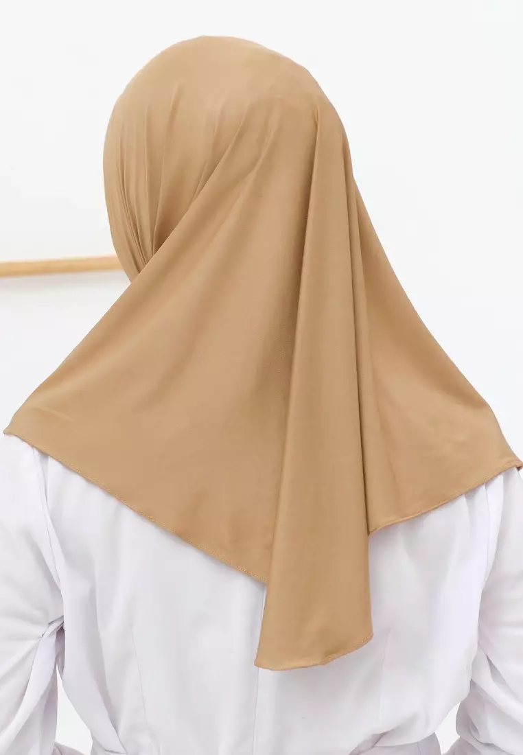 Jilbab Wanita Instan Curve Hijab Khaki