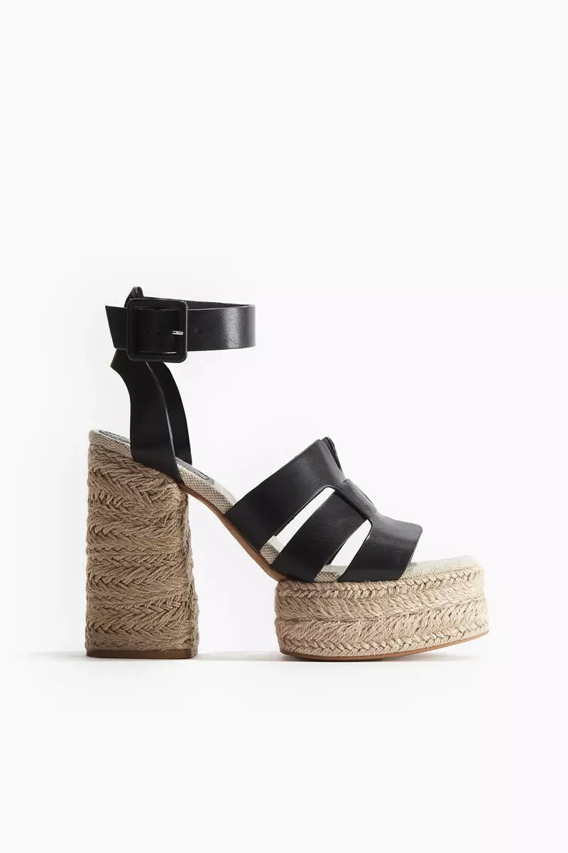 Discount on H&M  shoes - SKU: Heeled platform espadrilles