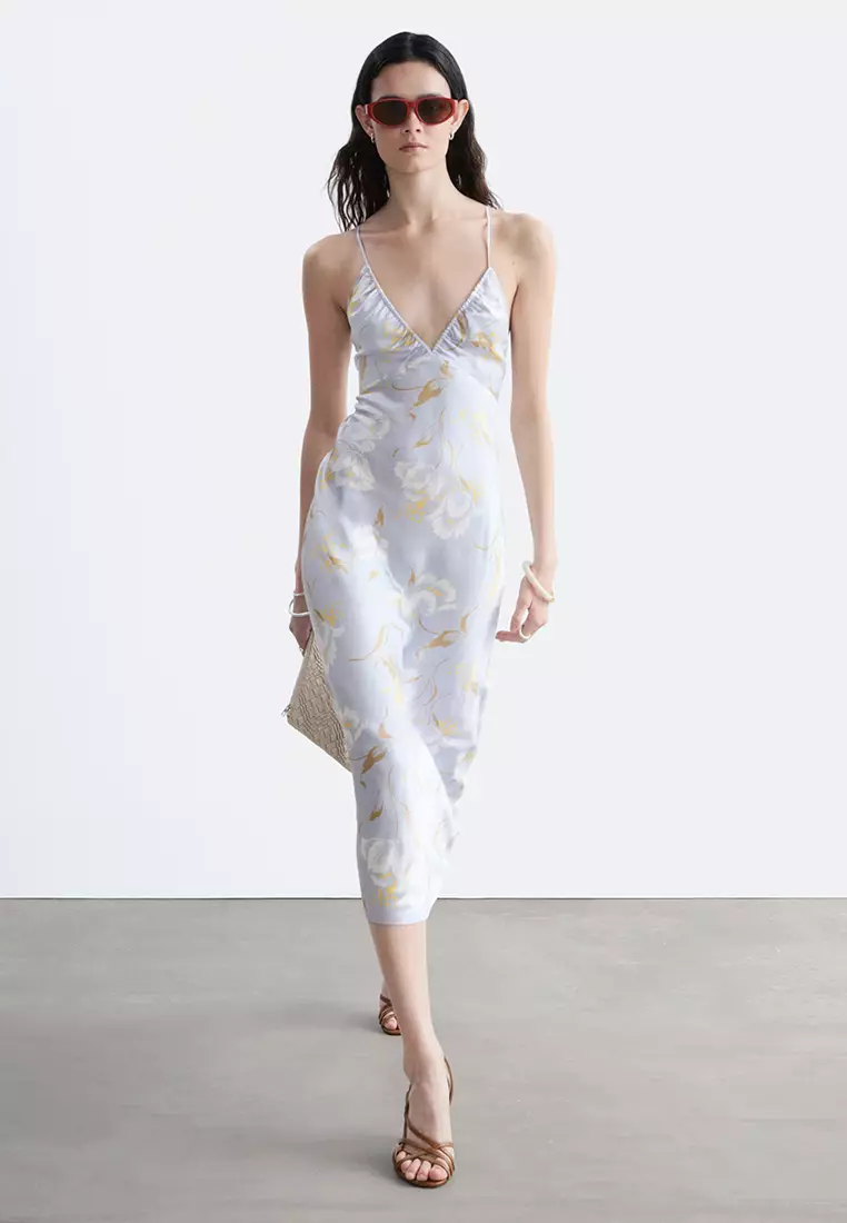 Satin Slip Midi Dress