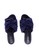 MINKA navy MAIA Navy Tweed Knotted Sandal CA4BBSHC5C056EGS_3