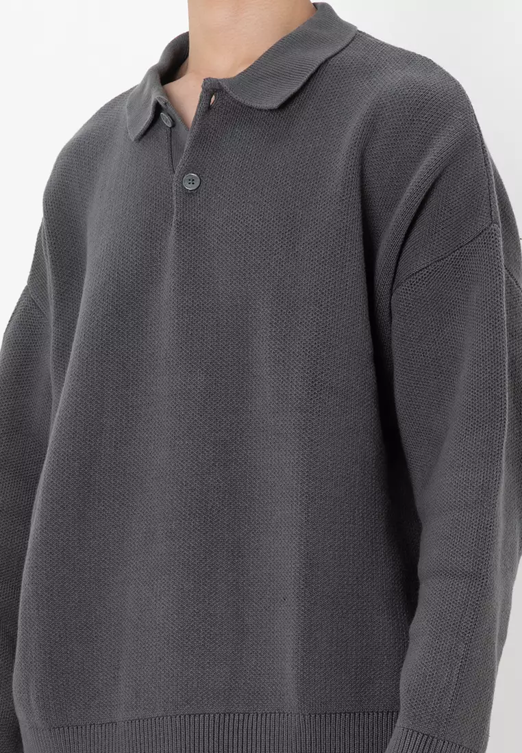 Kobe Knit Long Sleeve Polo