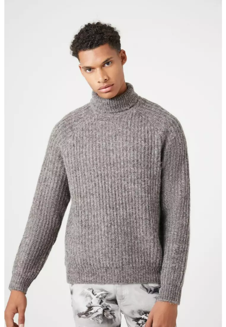 Buy FOREVER 21 Turtleneck Raglan Sleeve Sweater 2024 Online