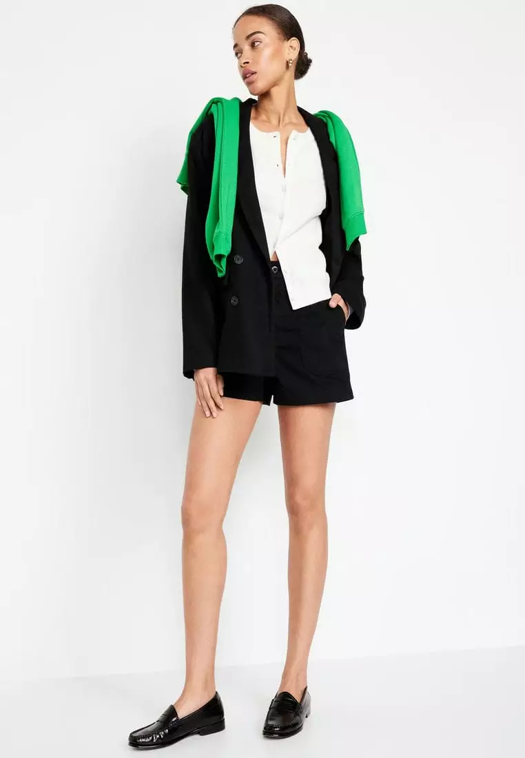 High-Waisted OGC Utility Chino Shorts for Women -- 3.5-inch inseam