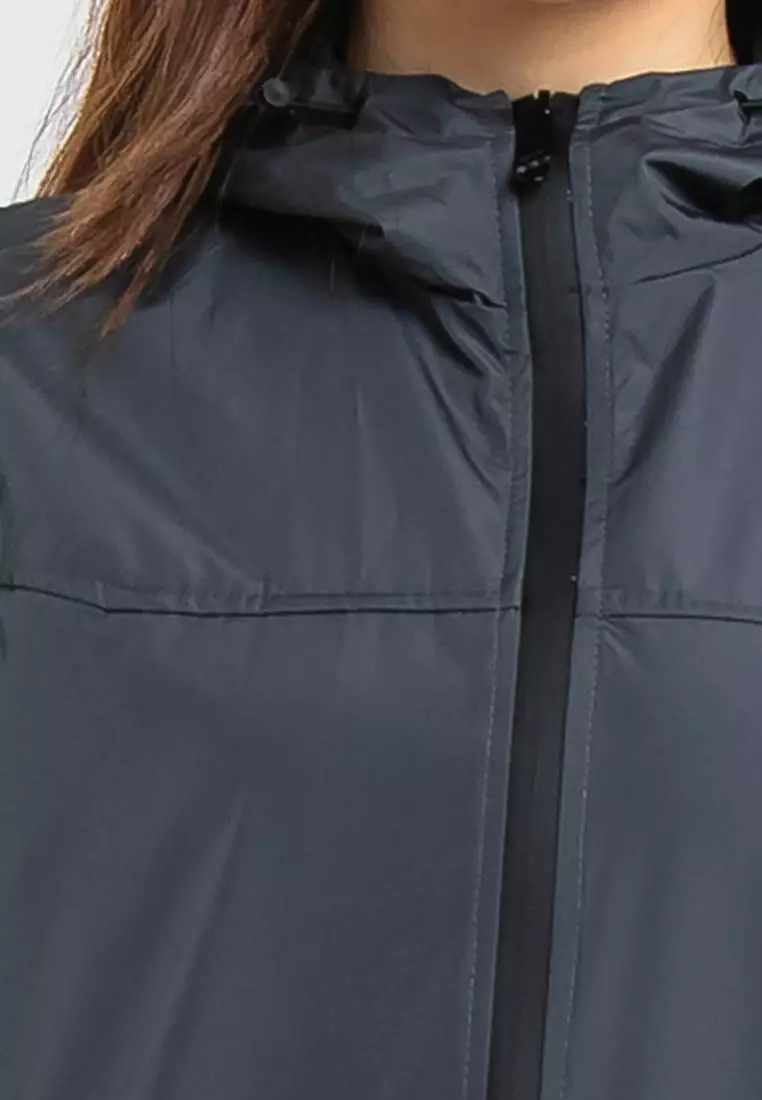 Forest Ladies Premium Windbreaker Women Trekking Biker Jacket Jogging Running Hoodie Waterproof Jacket - 830118 - 03DkGrey