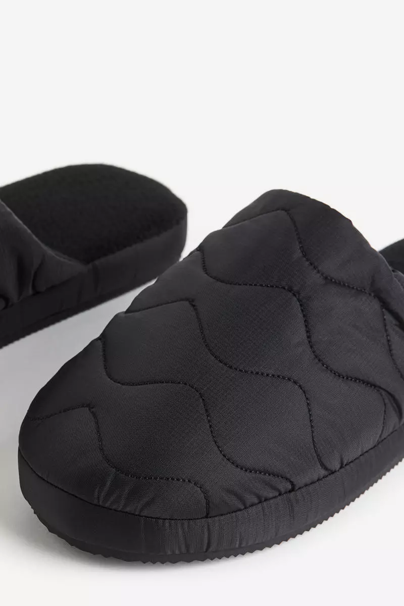 Quilted slippers sales