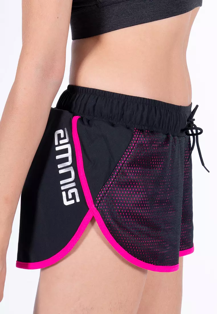 Amnig Women Aery 3" Running Shorts (Black)