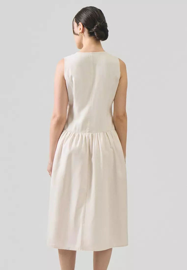 regatta linen dress hella linen dress-regatta blue