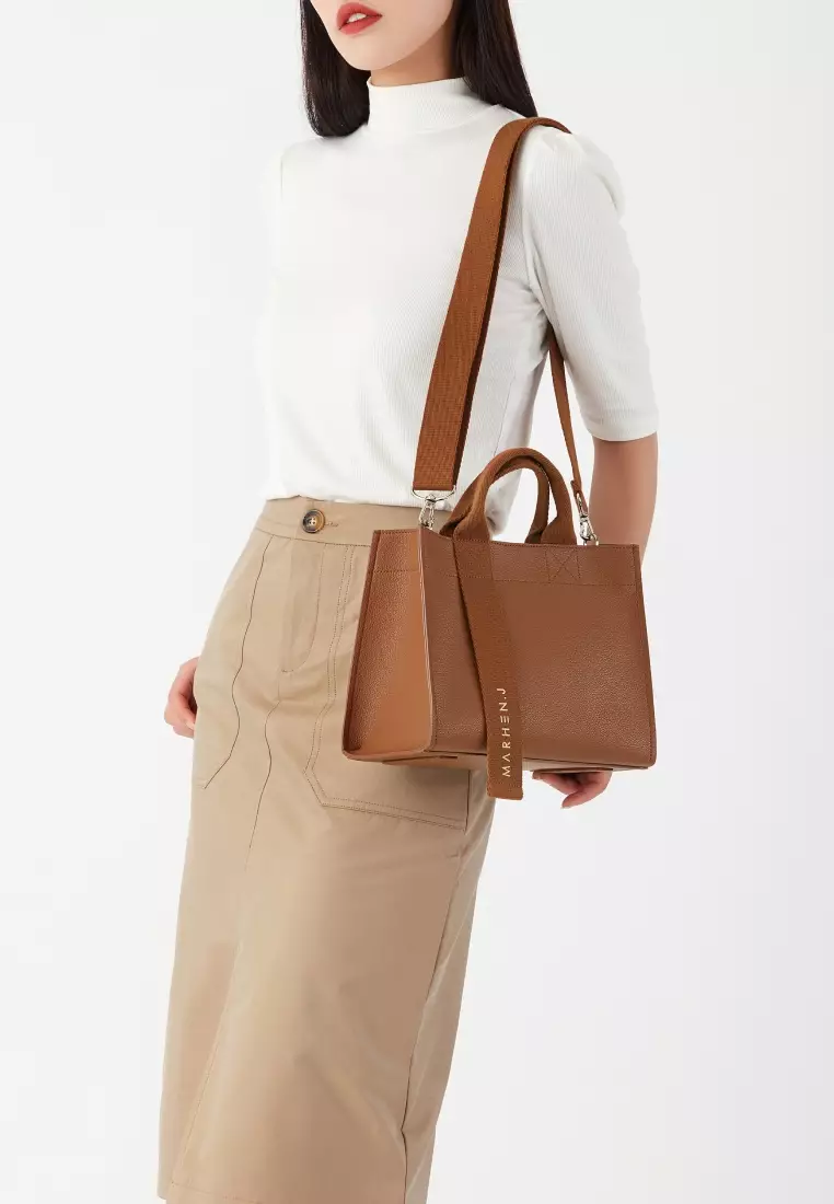 CINDY Vegan Leather Crossbody Bag Camel