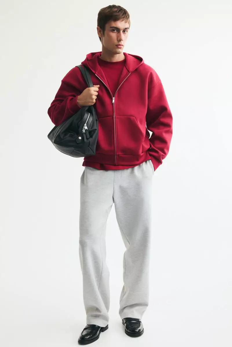 Oversized Fit Interlock Zip-through hoodie