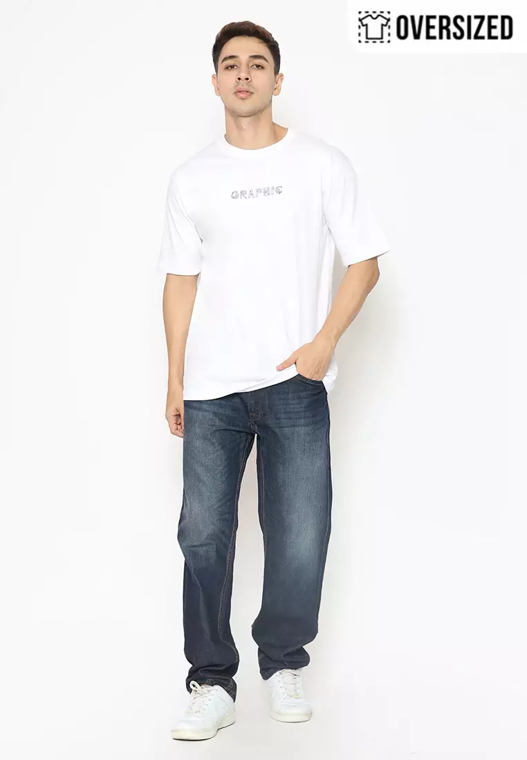 RBJ T-Shirt Cotton Combed Oversized Pria 2079250251