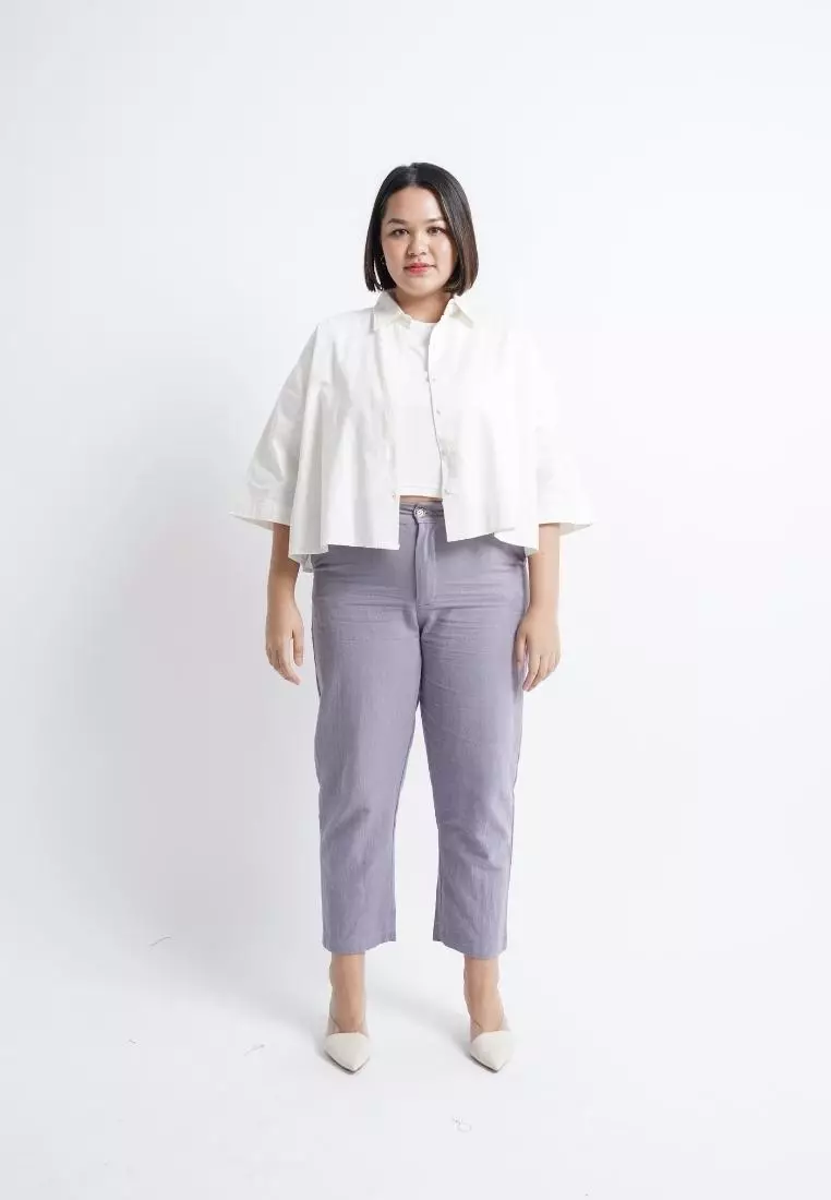 Plus Size Shirt Seo Jin Broken White