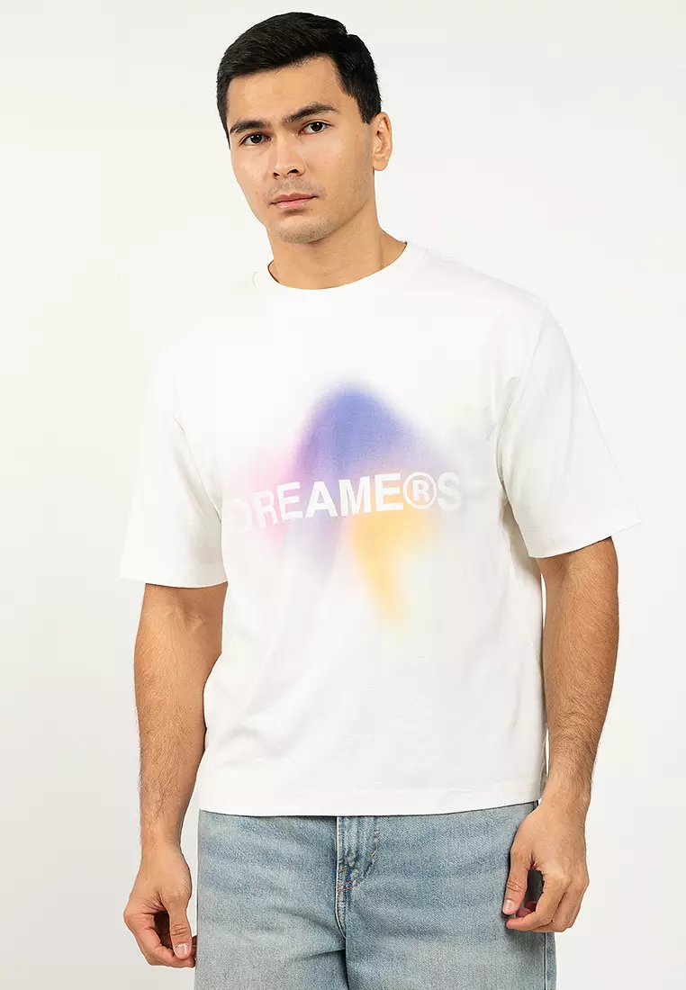 Cropped Fit Graphic T-Shirt