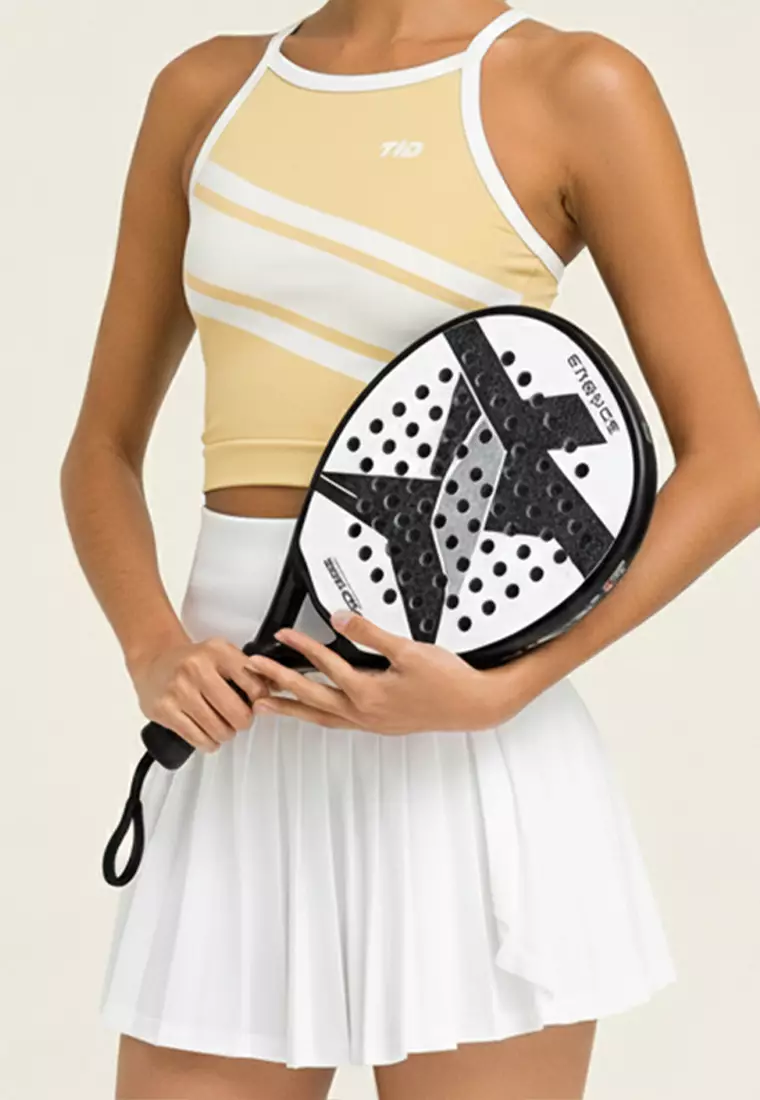 LSE24 Padel Outfit Wanita Camisole Tank Drifit "3lines pastel yellow"