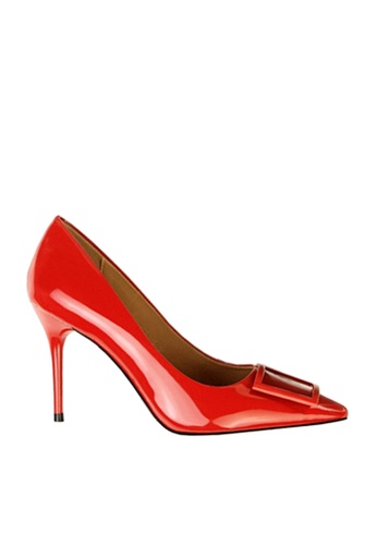 Twenty Eight Shoes red Square Buckled Heels VL17851 0B602SH560C65DGS_1