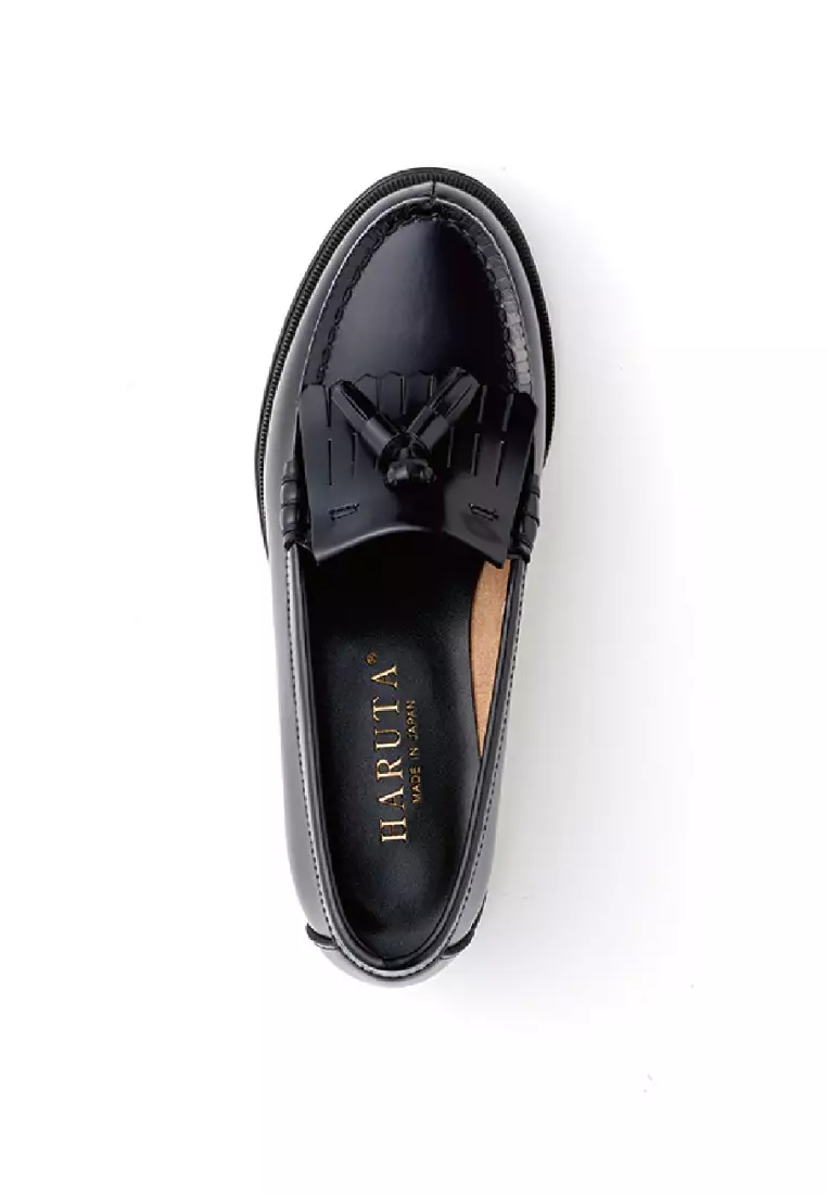 HARUTA Tassel loafer-313 BLACK