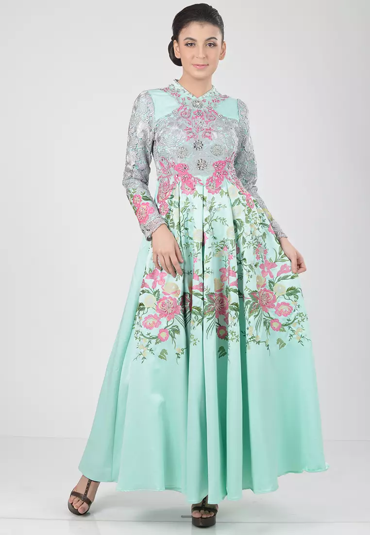 Bibiq Gamis Brokat Satin
