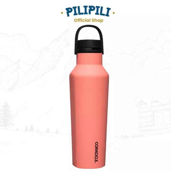 Corkcicle Canteen Sport 20 oz / 600 ml Coral