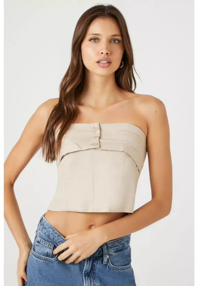 Strapless bustier shop top forever 21