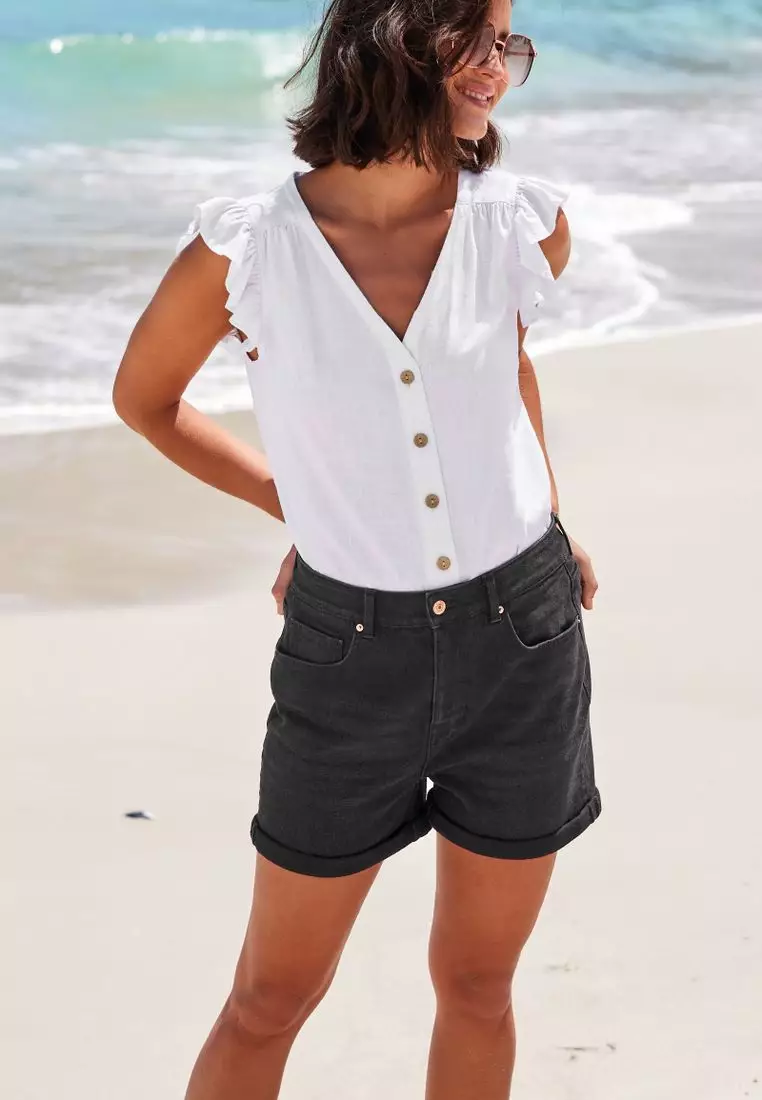 Next ladies denim shorts hot sale