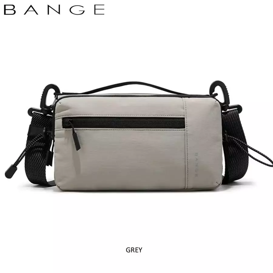 BANGE BG8089 Tas Selempang Pria Crossbody Sling Chest Waist Bag Ringan Cowok - GREY