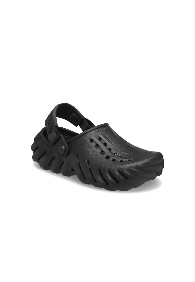 Discount on Crocs  shoes - SKU: Kids' Echo Clog In Black