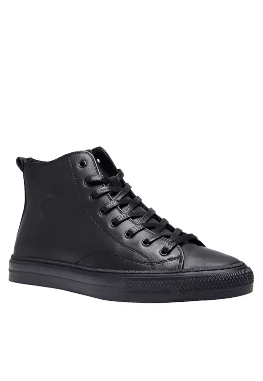Leather Lace Up Sneakers LC-PB200973