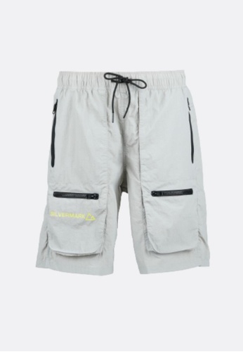 Giordano grey and silver [Online Exclusive]Men's Silvermark Utility Shorts Nylon Taslon Mid Rise Relax Fit Zipper Short F272FAAC975B6DGS_1