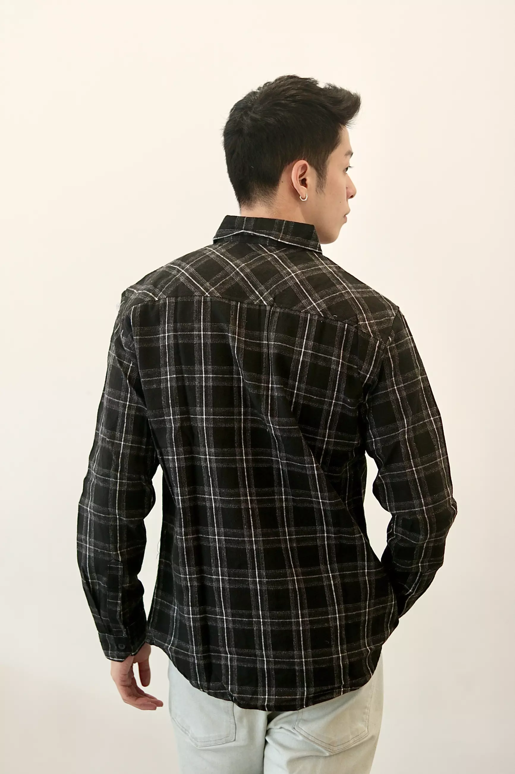 Kale KINGSTON / Kemeja Pria Tangan Panjang / Atasan Pria tangan Panjang / Kemeja Flanel / Kemeja Kotak Kotak