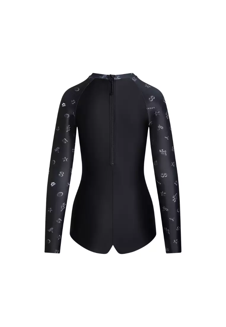 ARENA X SPORT B. 女士長袖平腳連身泳衣