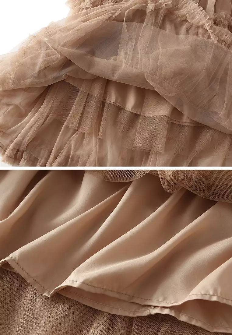 Multi-tiered Tulle Tiered Skirt AF1298