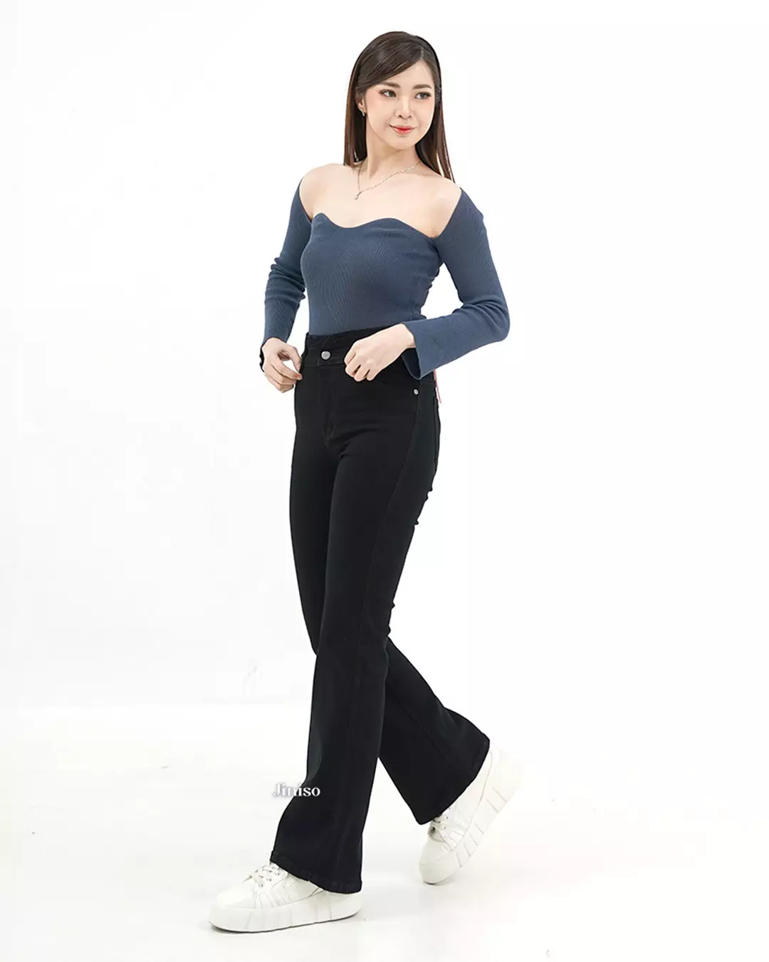 Ultra Highwaist Cutbray Stretch Jeans 612 HANGOUT