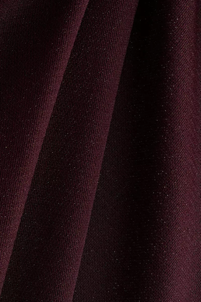 Glittery twist-detail top