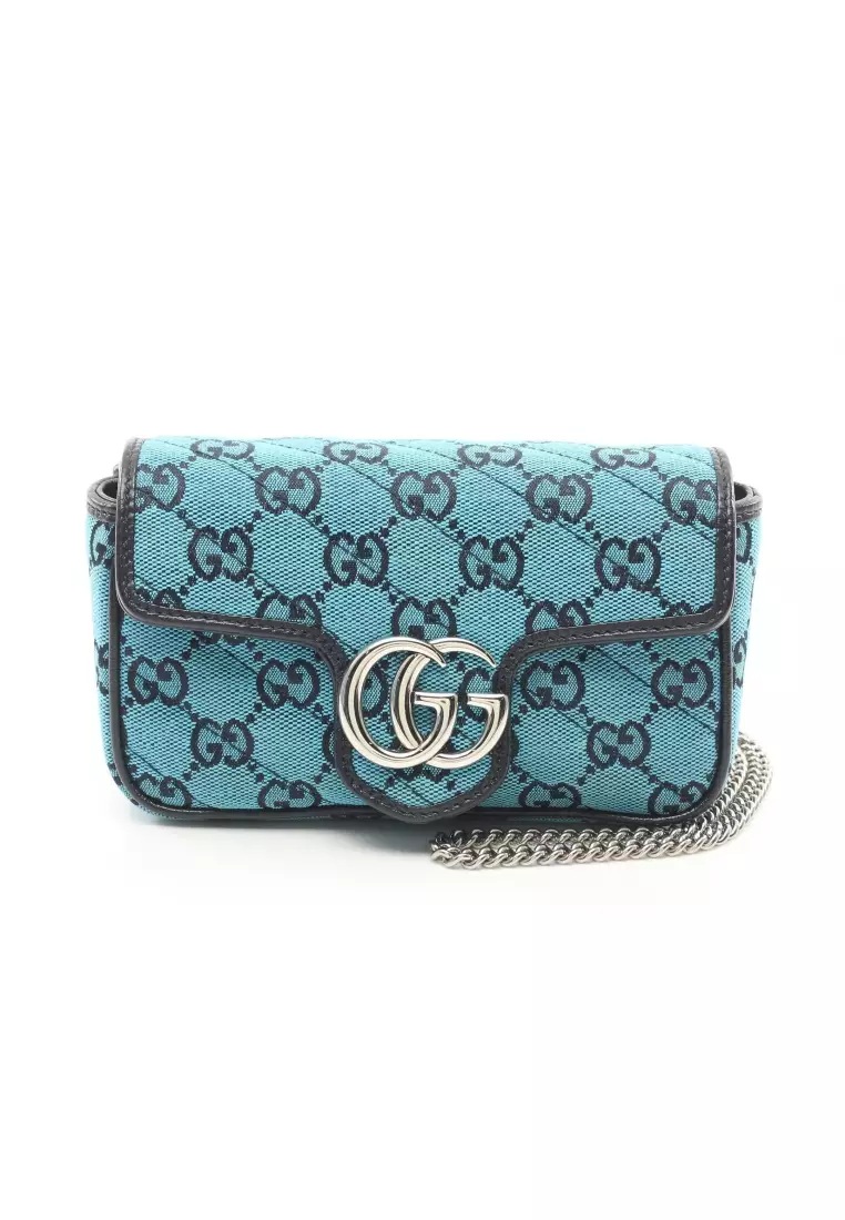 Gucci marmont small shop gg canvas shoulder bag