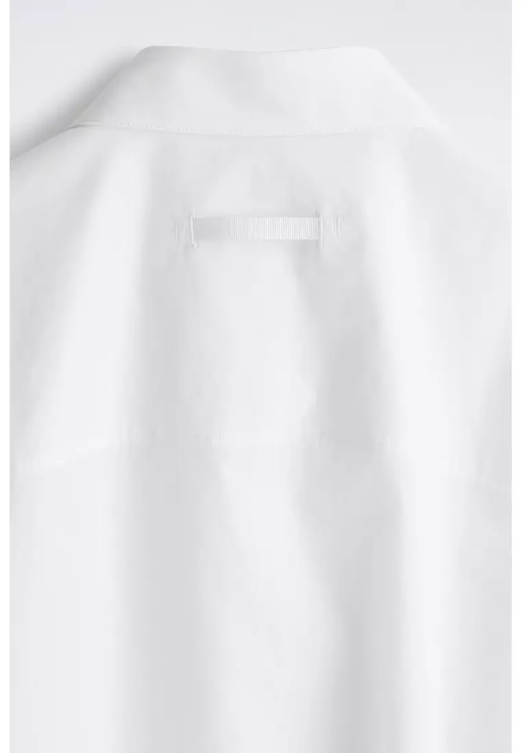 TAILORED SHORT-SLEEVED COTTON SHIRT